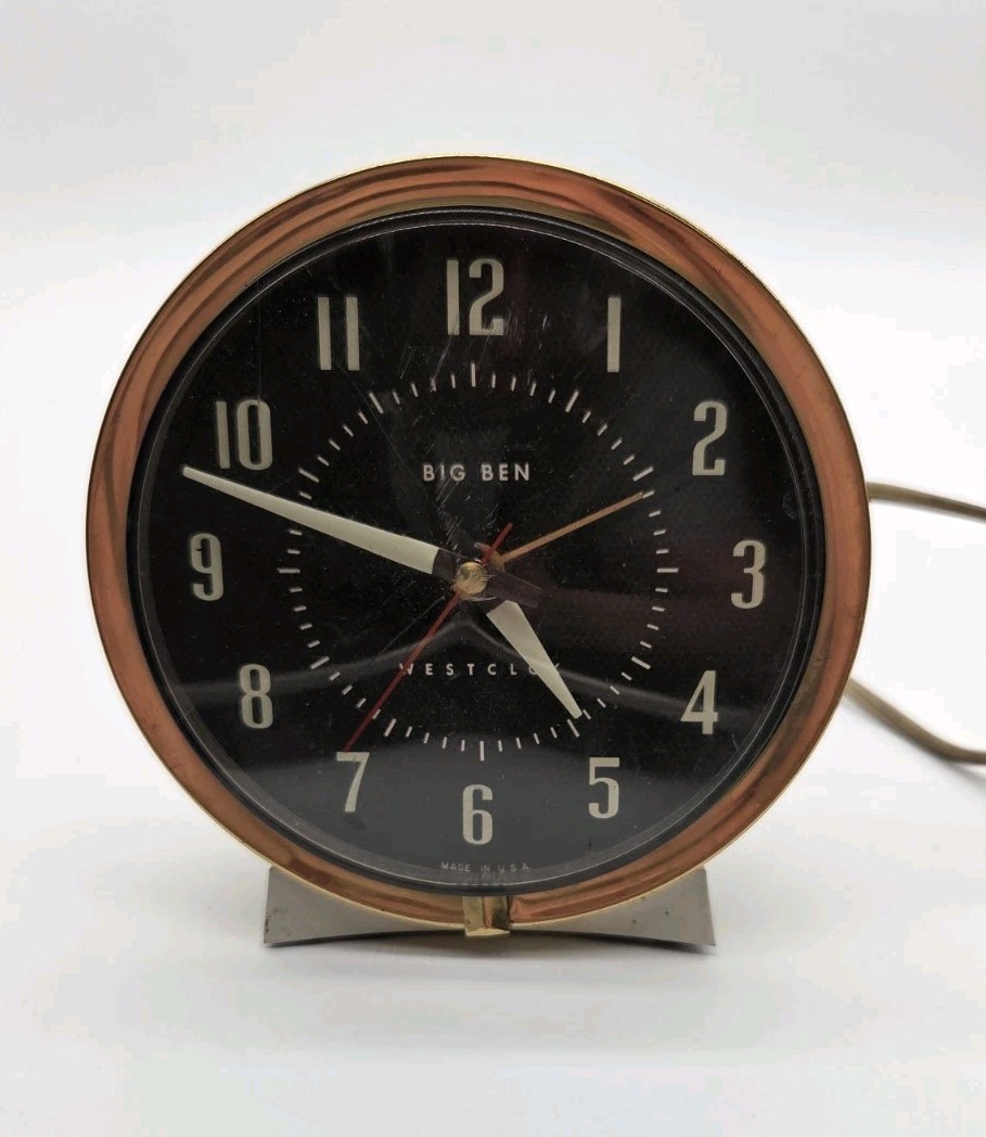 Vintage Westclox Big Ben Metal Alarm Clock Tested Working