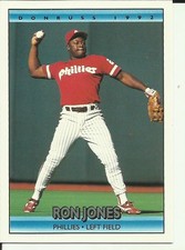 1992 DONRUSS Baseball Card #738 Ron Jones PHILLIES