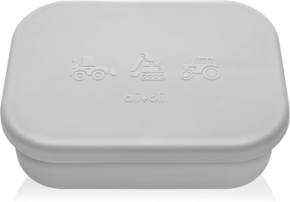 Silicone Construction Bento Lunch Box for Kids Toddlers & Preschoolers
