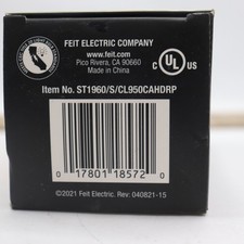 Feit Dimmable LED Light Bulb Daylight Glass Spiral Filament ST19 500lm 60W