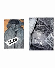 Hollister Black Puffer Jacket Size M Insulate...