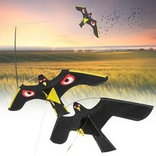 Lifelike Flying Hawk Kite Bird Scarer Decoy Garden Outdoor Repeller