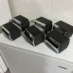 6 Georgia Pacific Mornap Chrome & Black Double Sided Napkin Holder Dispenser