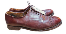 Genuine British Army Brown Leather Officers Parade Service Shoes 11M #105