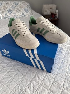 adidas gazelle silver green womens Adidas x Humanrace Samba Shoes  Extra Butter