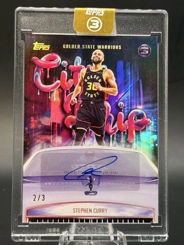 STEPHEN CURRY 2025-26 TOPPS 3 CITY DRIP AUTO WARRIORS /3 #CD-SC Q4244