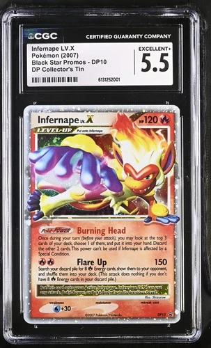 2007 Black Star Promos #DP10 Infernape LV.X CGC 5.5
