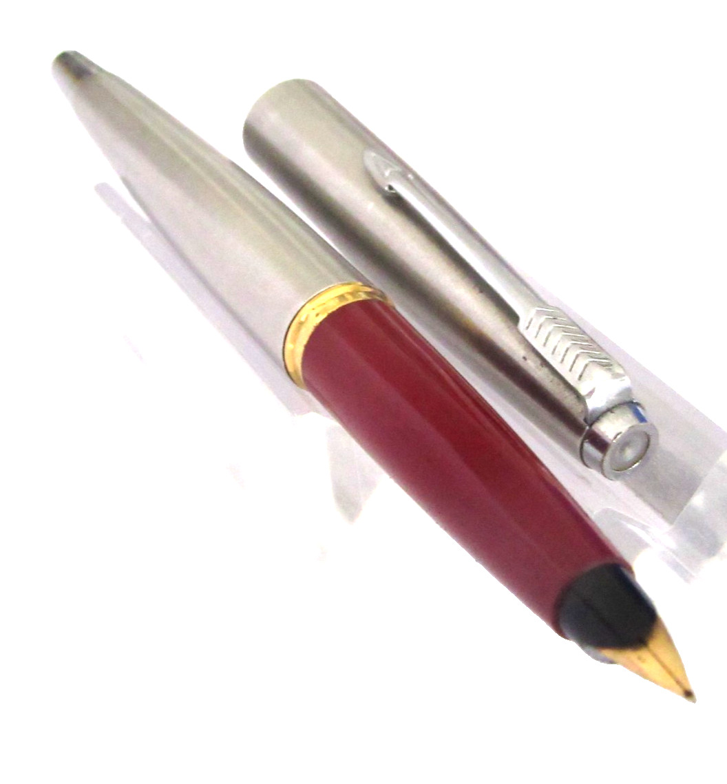 Stylo plume Parker 45 acier brossé collection vintage écriture fine