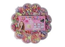 Kinder Perlen-Set Blumenbox Pastell 80g Perle...