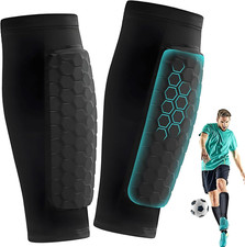 1 Paio Parastinchi Da Calcio, Manica Protettiva per Polpacci Antiscivolo, Parast