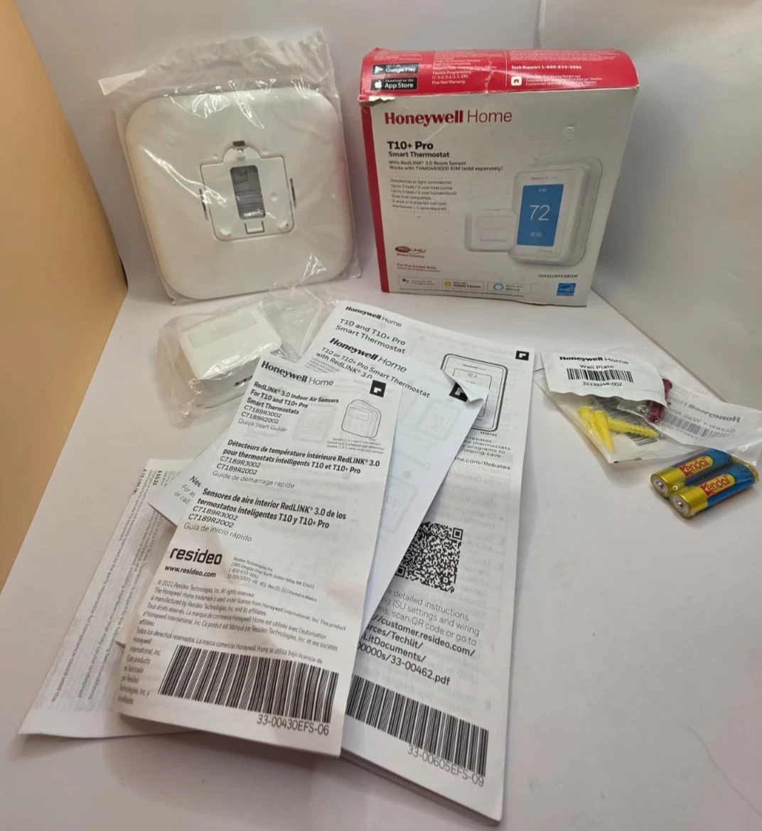 Honeywell T10 Plus Pro Smart Room Sensor Wall Plate Hardware No Thermostat N4
Opens in a new window