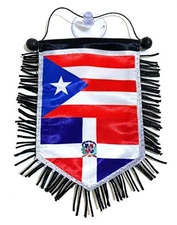 Puerto Rico Flags & Dominican Republic Flags car Flag Home Decoration Accessory