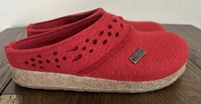 Haflinger GZ Lacey Women's Wool Clogs Chili, Red Size 9 EU 40
