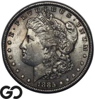 1885 Morgan Silver Dollar Coin, Flashy Choice Unc+