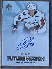 2021-22 SP Authentic Retro Future Watch Auto Aliaksei Protas #RFWA-AP /499