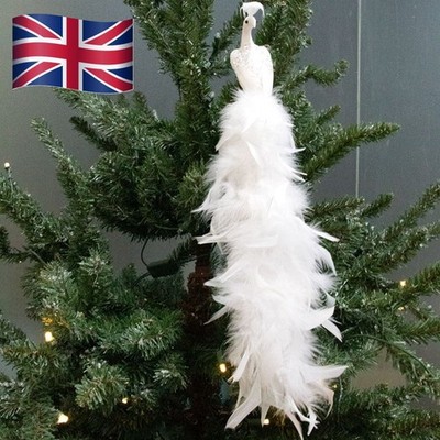 Cartoon Weihnachten gefiederte Vögel realistischer Christbaumschmuck Neujahr
