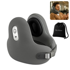 Sky Pillow, Memory Foam Travel Pillow with Upright Neck & Head Support
