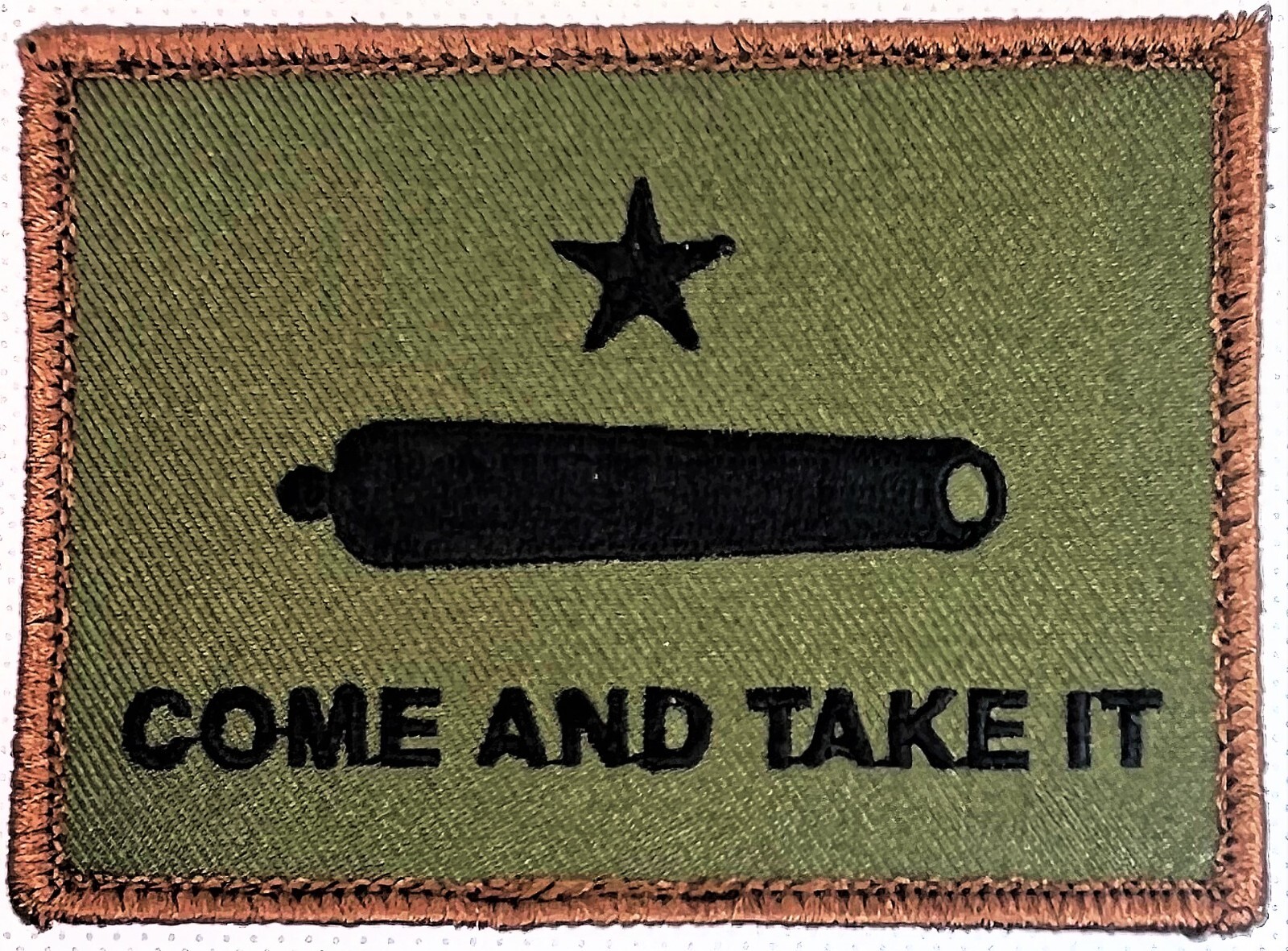 🔥 Come And Take It  Embroidered Tactical Hook Patch FOREST GREEN