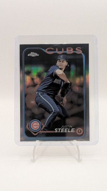 2024 Topps Chrome *Refractor* #258 Justin Steele MLB Chicago Cubs