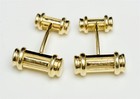 Vintage 1995 TIFFANY & CO Atlas Column Gold Cufflinks 18K Yellow Gold — photo 2