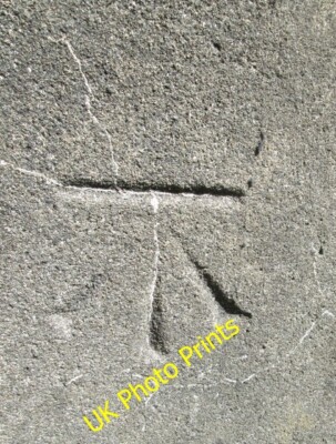 Photo 6x4 Ordnance Survey Cut Mark Treorchy/Treorci This OS cut mark can c2015