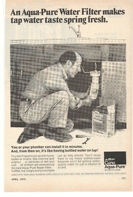 1973 AMF Cuno Aqua Pure Water Filters Advertisement