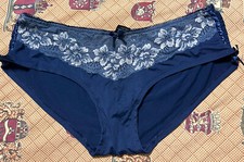 vintage Second Skin panties Shiny Hi Cut Wet Look Liquid satin Bikini XL Rene