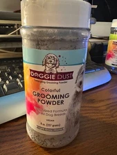 Doggie Dust Grooming Powder Light Gray/ Merle Hair Detangler  New