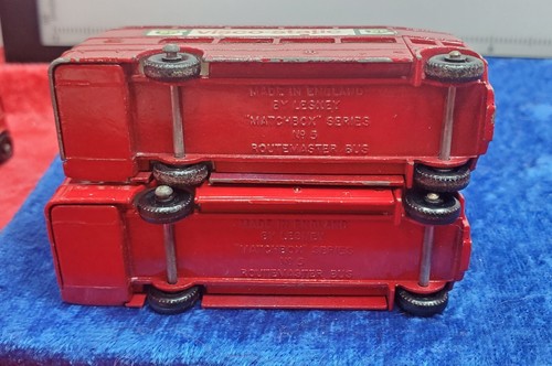 Vtg Matchbox Lesney No 5 Routemaster Bus Lot (4) BP Made in England - Picture 13 of 14