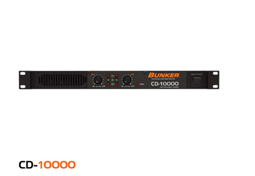 Bunker CD-10000 Power amplifier 1000w RMS audio amplifier, 2U Rack NEW ...