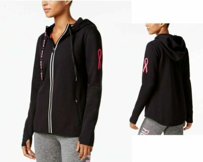 Womens Hoodie Breast Cancer Research Foundation Logo Size XS IDEOLOGY - NWT