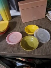 Vtg Tupperware Toys Mini Bowls 3 With 2 Lids