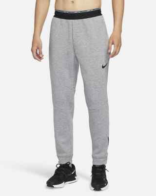 Grey Nike Cold Gear Pants Nike Pro Therma-Fit Fleece Training