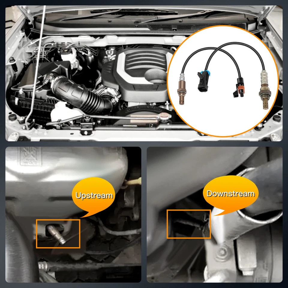 2x Sensor de oxígeno O2 02 para Chevrolet K2500 1996-2000 5,7 L aguas arriba + aguas abajo Foto 4 de 4