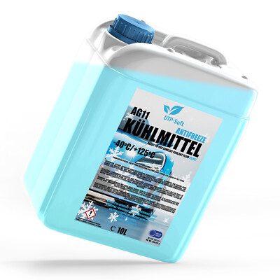10L KÜHLERFROSTSCHUTZ BLAU AG11+ KÜHLMITTEL -40°C VW BMW MINI OPEL TOP