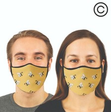 BUMBLES bees couples matching face masks - couple face mask 2 pcs