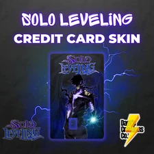 Solo Leveling Custom Credit Card Skin Vinyl Credit Card Sticker Small Chip Holo