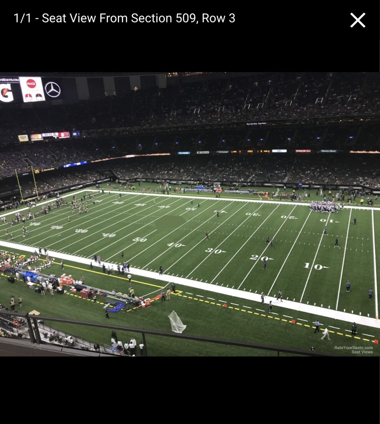 4 CFP Allstate Semifinal Sugar Bowl Tickets, Section 509, Row 5, Seats