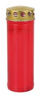 Xl Grablicht Rot Grabkerze Ewiglicht Tagebrenner Gedenkkerze Goldener Deckel
