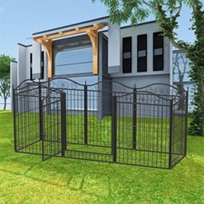 32/24/16/8 Panels Dog Enclosure Pet Playpen Fence Puppy Run Kennel Exercise Cage