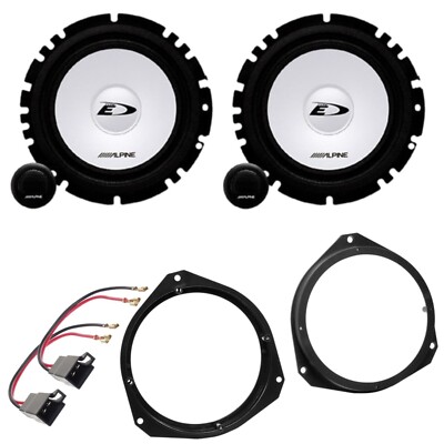ALPINE SXE-1750S 16,5 cm Lautsprecher Einbauset für Opel Astra H Corsa D vorne