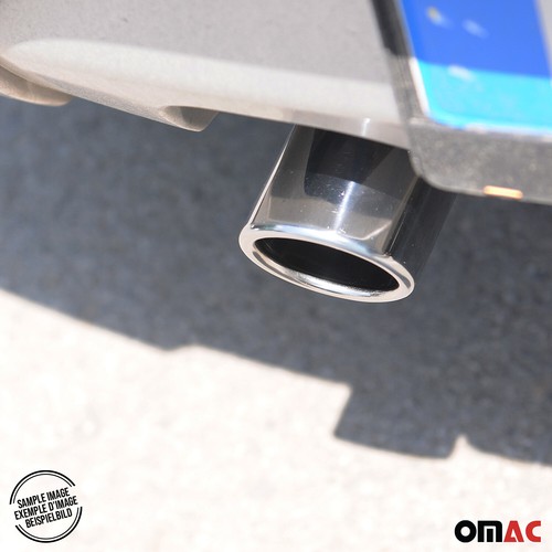 Cubierta de escape tubo de escape para Ford Fusion 2002-2012 acero inoxidable cromo 60mm 1x - Imagen 3 de 8
