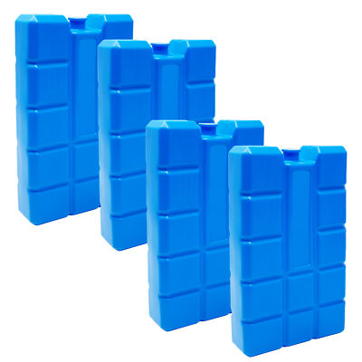 4er Set Kühlakkus 400 ml Kühl Akku blaue Kühlelemente für Kühlbox Kühltasche 