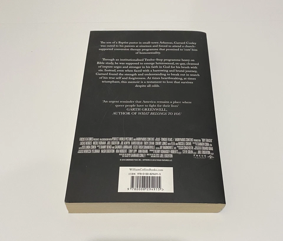 Boy Erased by Garrard Conley – 2016 Paperback | Memoir That Inspired the Film - image 2 of 4