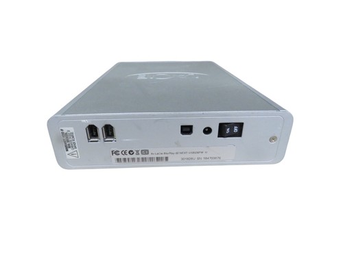 LaCie 301856U D2 Blu-Ray DVD USB FireWire External Drive Only Gray - No Adapter - Afbeelding 4 van 6