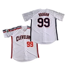 Movie Major Ricky 'Wild Thing' Vaughn #99 Baseball Jersey Sewn Youth/Men Custom