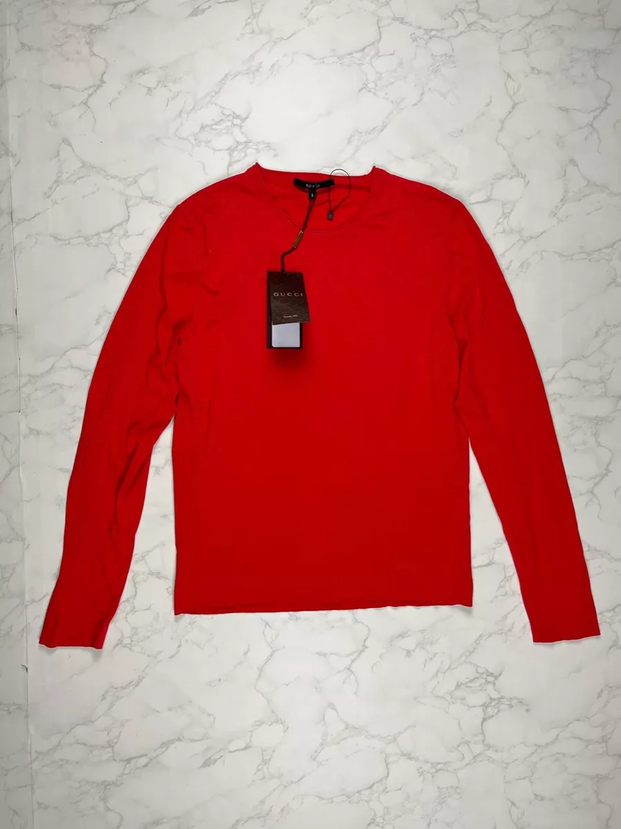 OFF🔥 Gucci Red Long Sleeve Tee Sz. | eBay