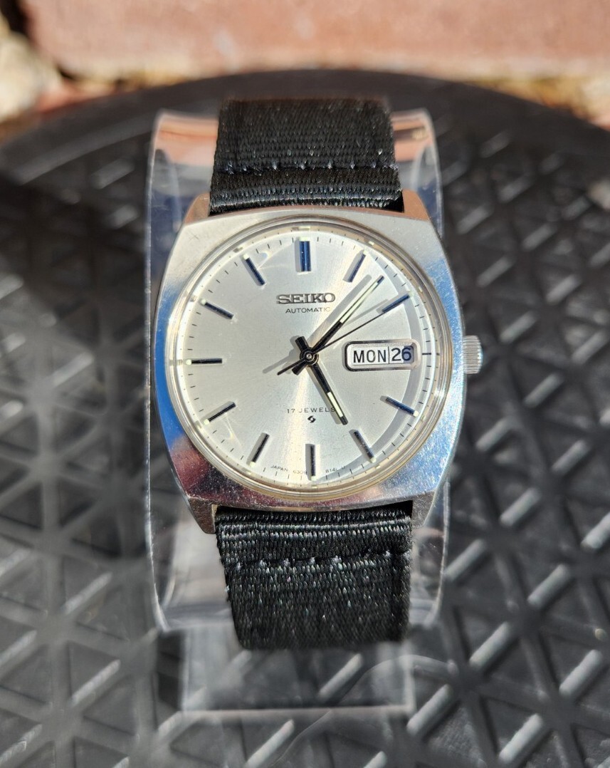 Vtg 1978 Seiko 6309-8089 Men's 35mm 17 Jewel Automatic Watch Day Date VERY  NICE!