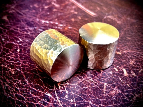 Van Dyke-Harms Hammered Brass Speed Guitar Knobs, 2-pack