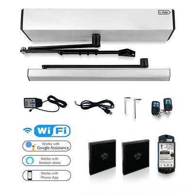 Voice Control Electric Automatic Swing Door with Wireless Wave Hand Sensor